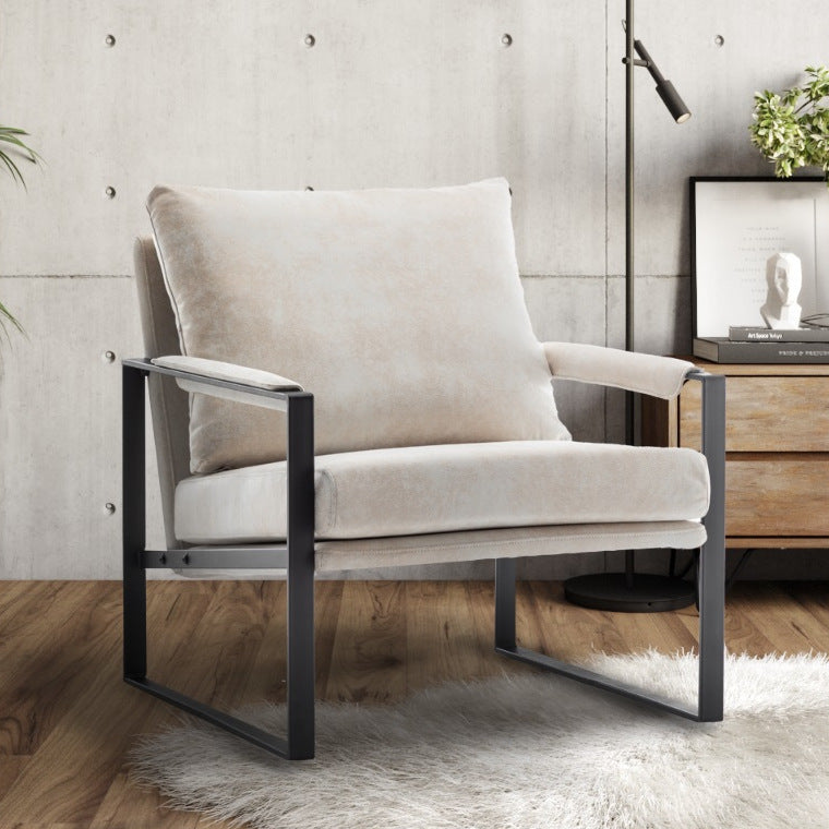 Grey and cream online accent chair