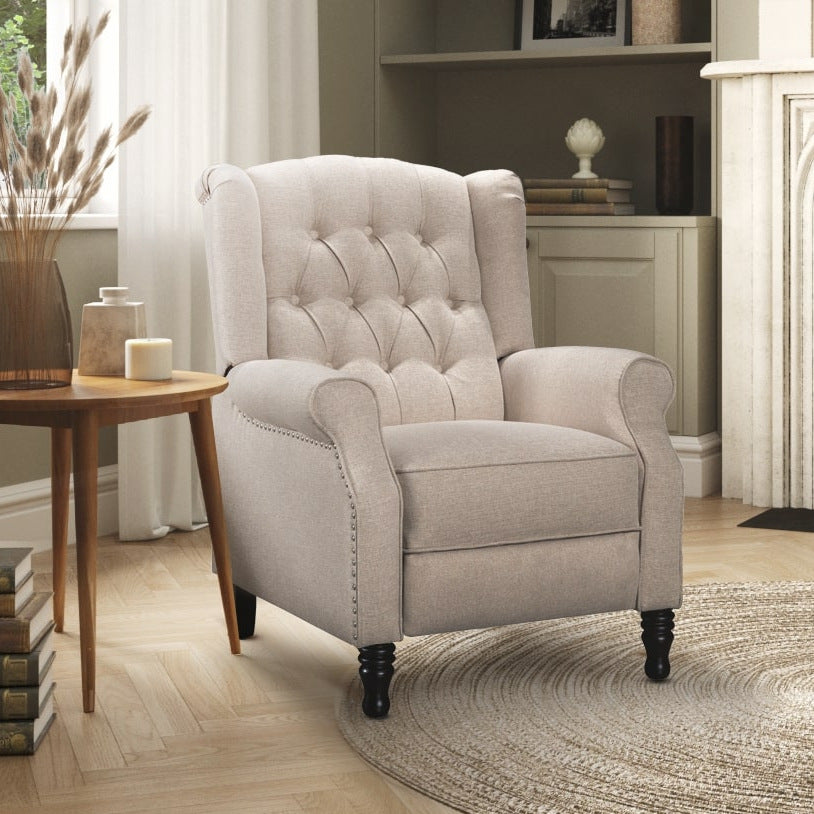 Reclining shop wingback chair