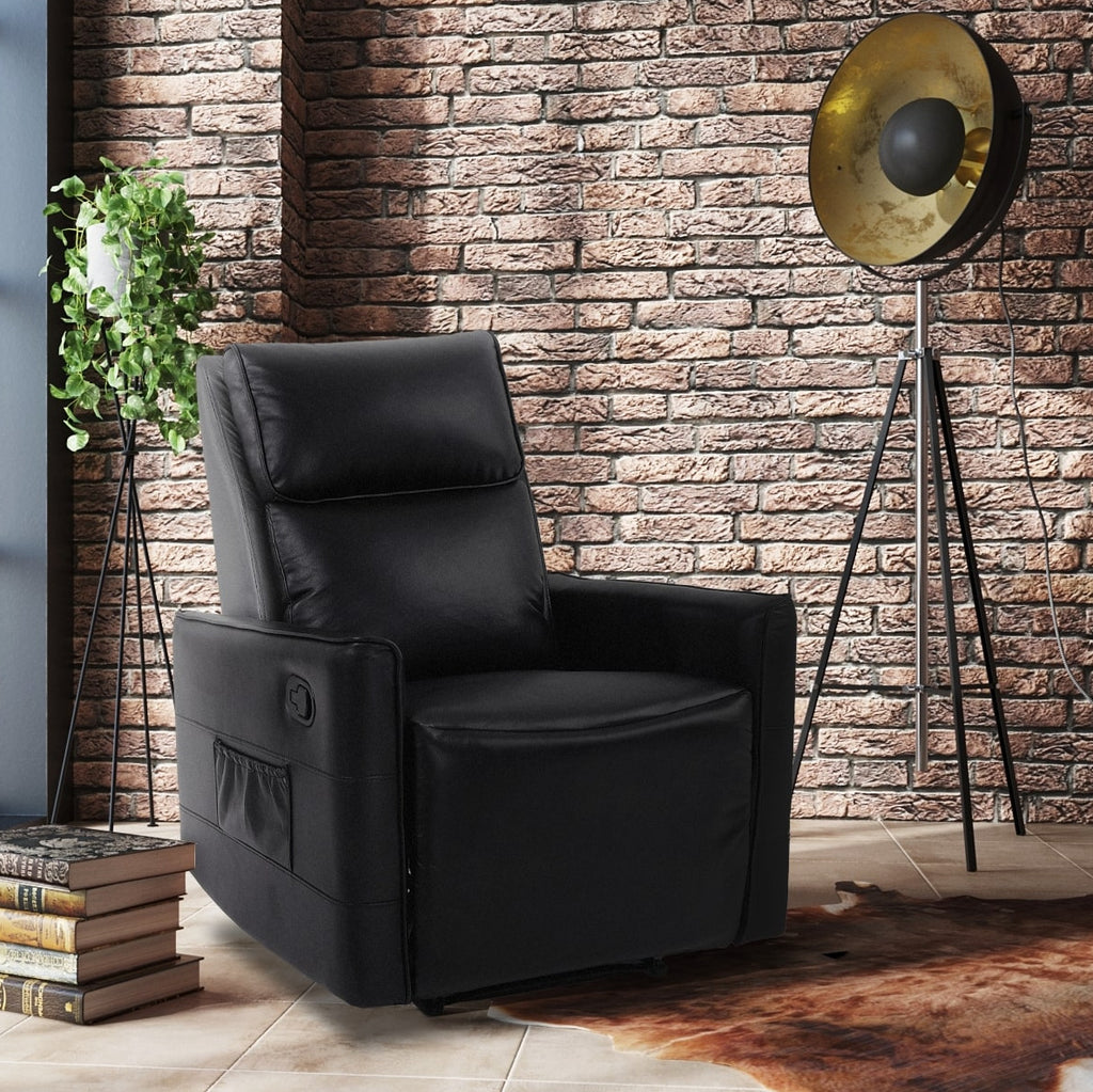 leather-air-black-girona-recliner-chair