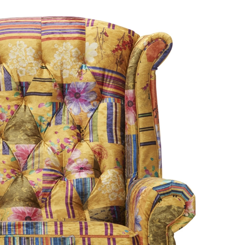 fabric-gold-patchwork-chesterfield-avici-scroll-wingback-chair