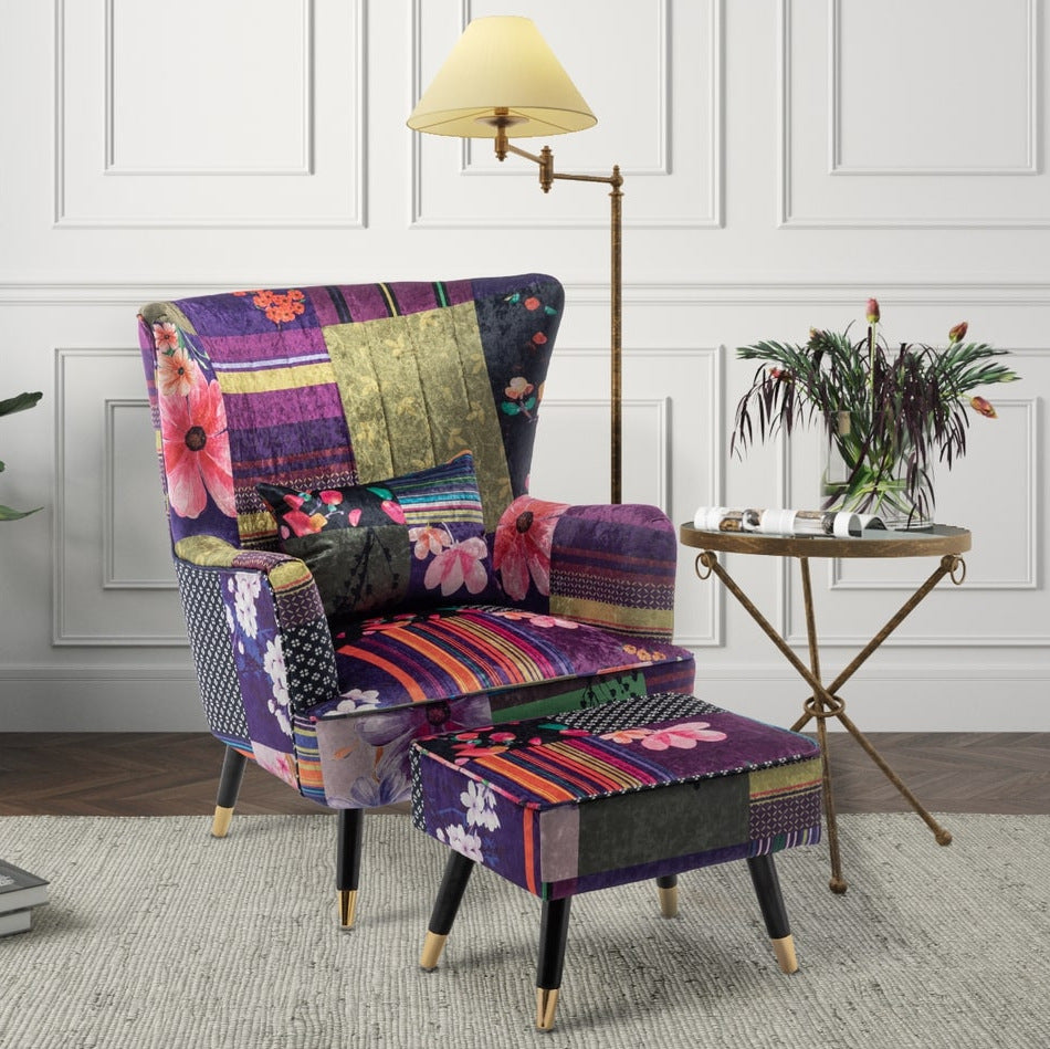 Wingback stool top
