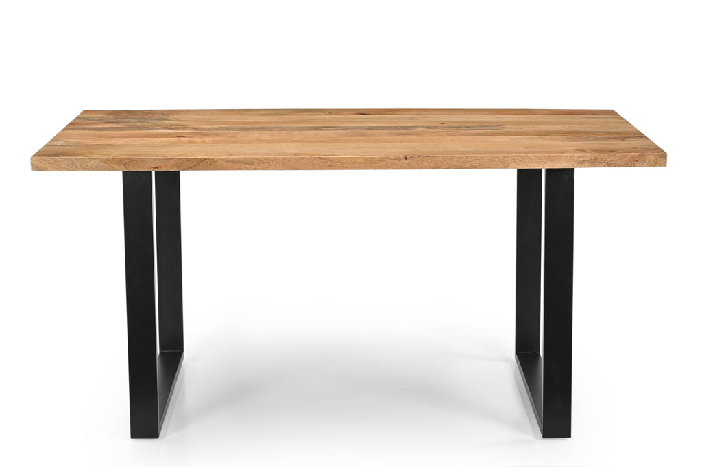 Solid Mango Wood Arlington 1.6M Dining Table with Metal Legs