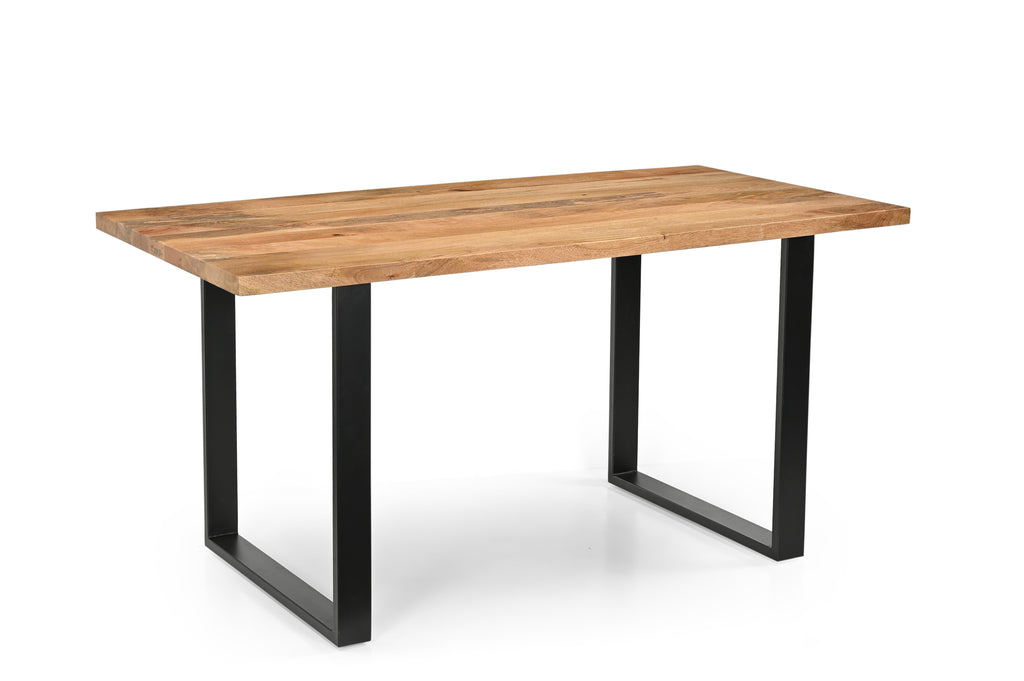 Solid Mango Wood Arlington 1.6M Dining Table with Metal Legs