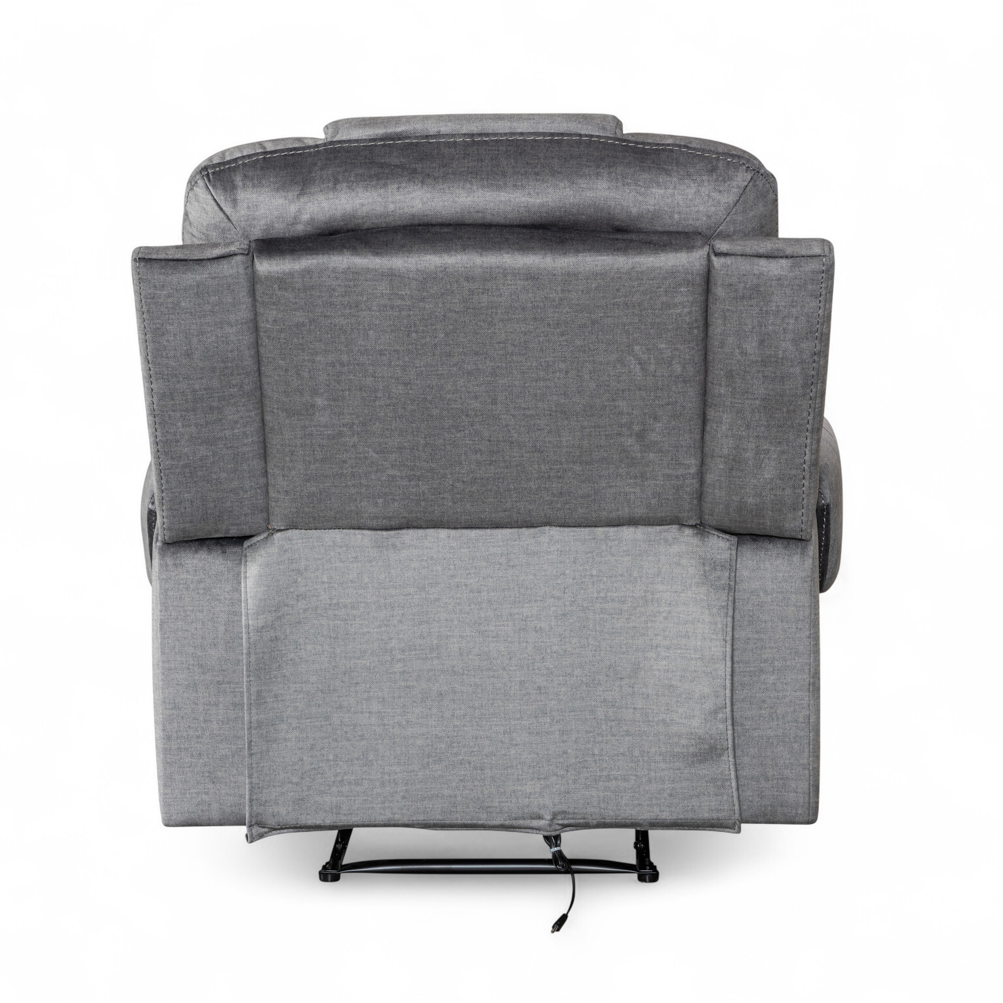 Chenille Fabric Grey Ravenna Electric Recliner Chair – Stunning Chairs