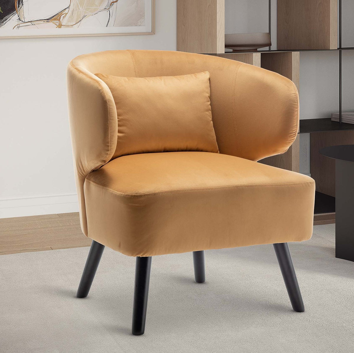 Velvet Gold Chiara Accent Chair Stunning Chairs