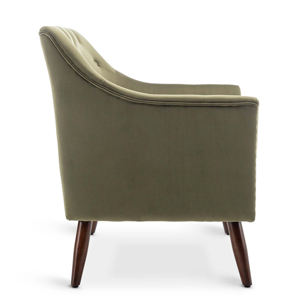 Velvet Sage Green Franca Accent Chair