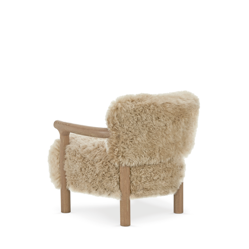 Genuine Sheepskin Armchair CLOUDY Taupe