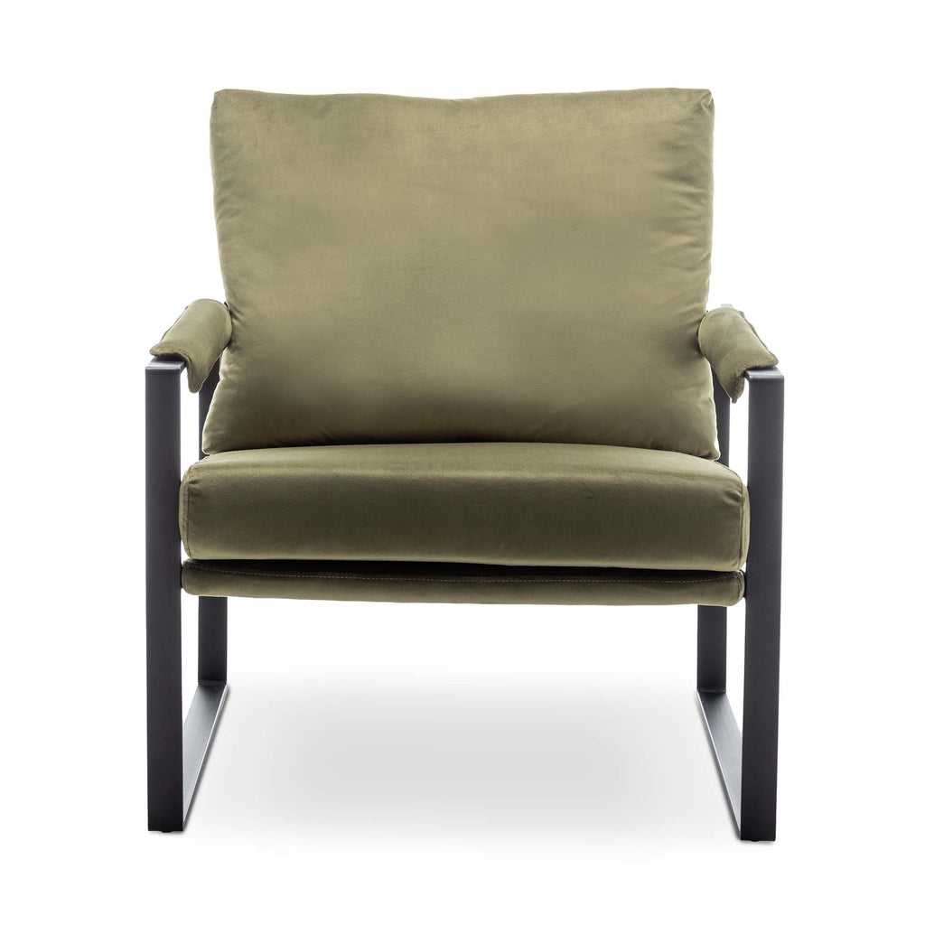 Velvet Sage Green Graziana Accent Chair