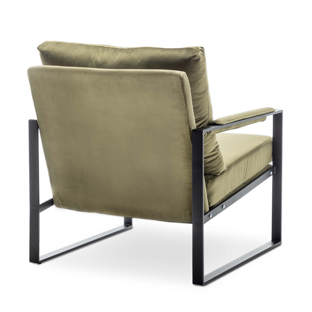 Velvet Sage Green Graziana Accent Chair