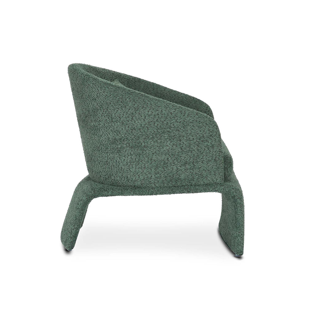 Teddy Boucle Fabric Sage Green Jaquetta Accent Chair