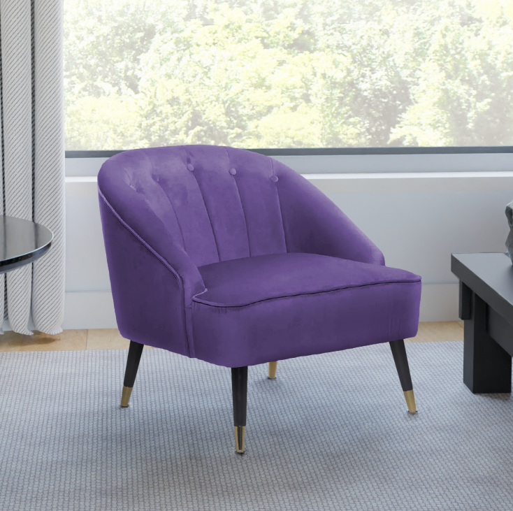 Plum accent deals chair