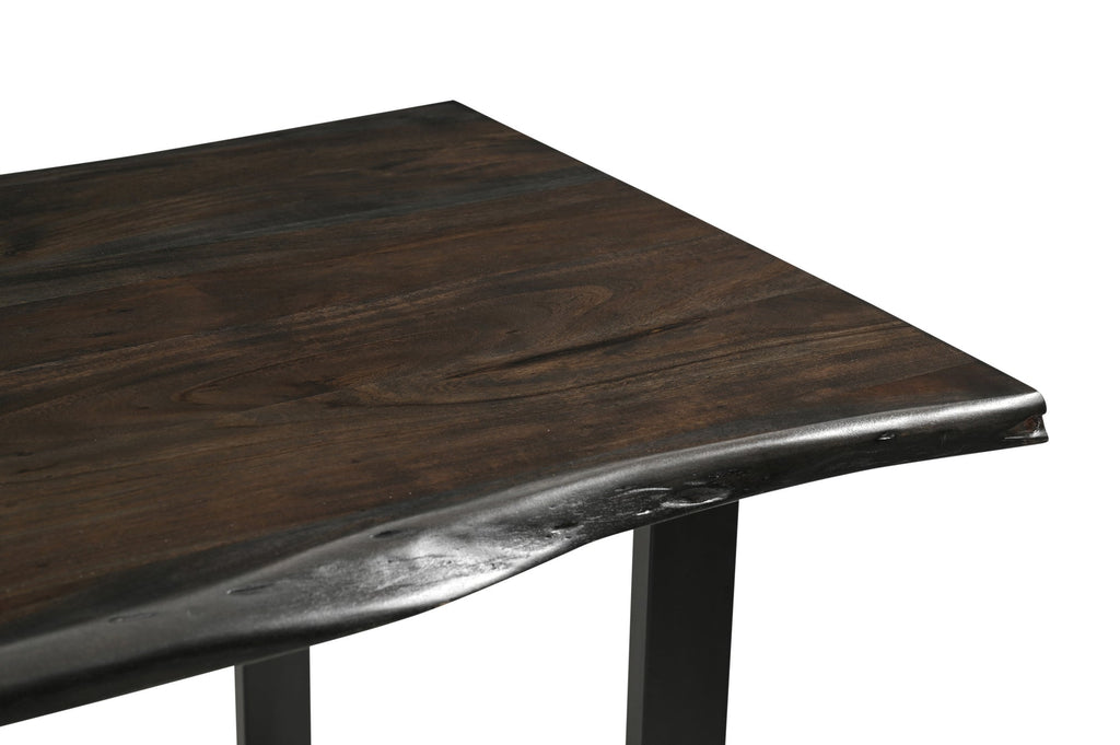 Solid Acacia Wood Manhattan 1.6M Dining Table with Metal Legs