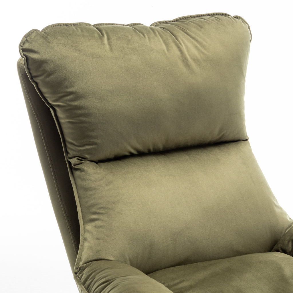 Velvet Sage Green Pierina Accent Chair