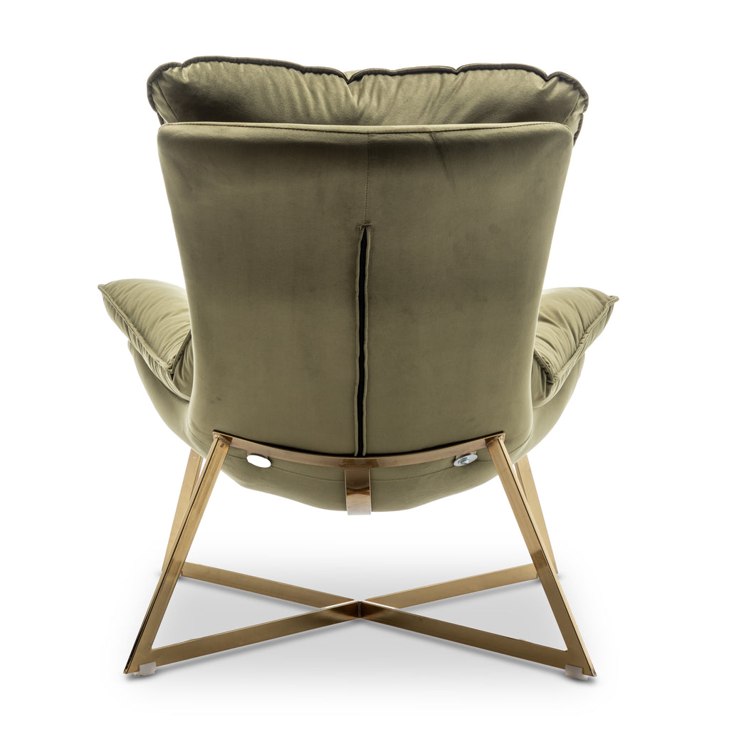 Velvet Sage Green Pierina Accent Chair