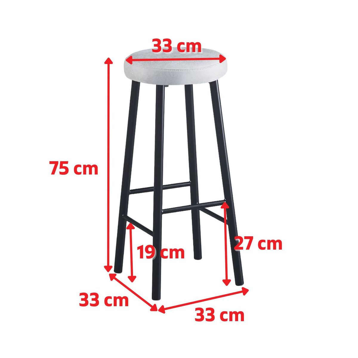 Rocco brushed discount velvet bar stool