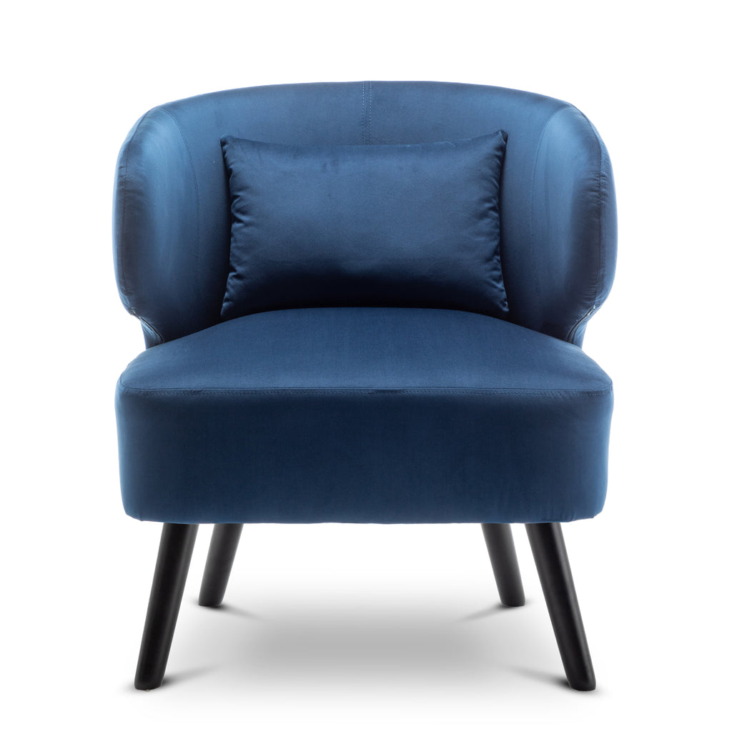 Velvet Blue Chiara Accent Chair