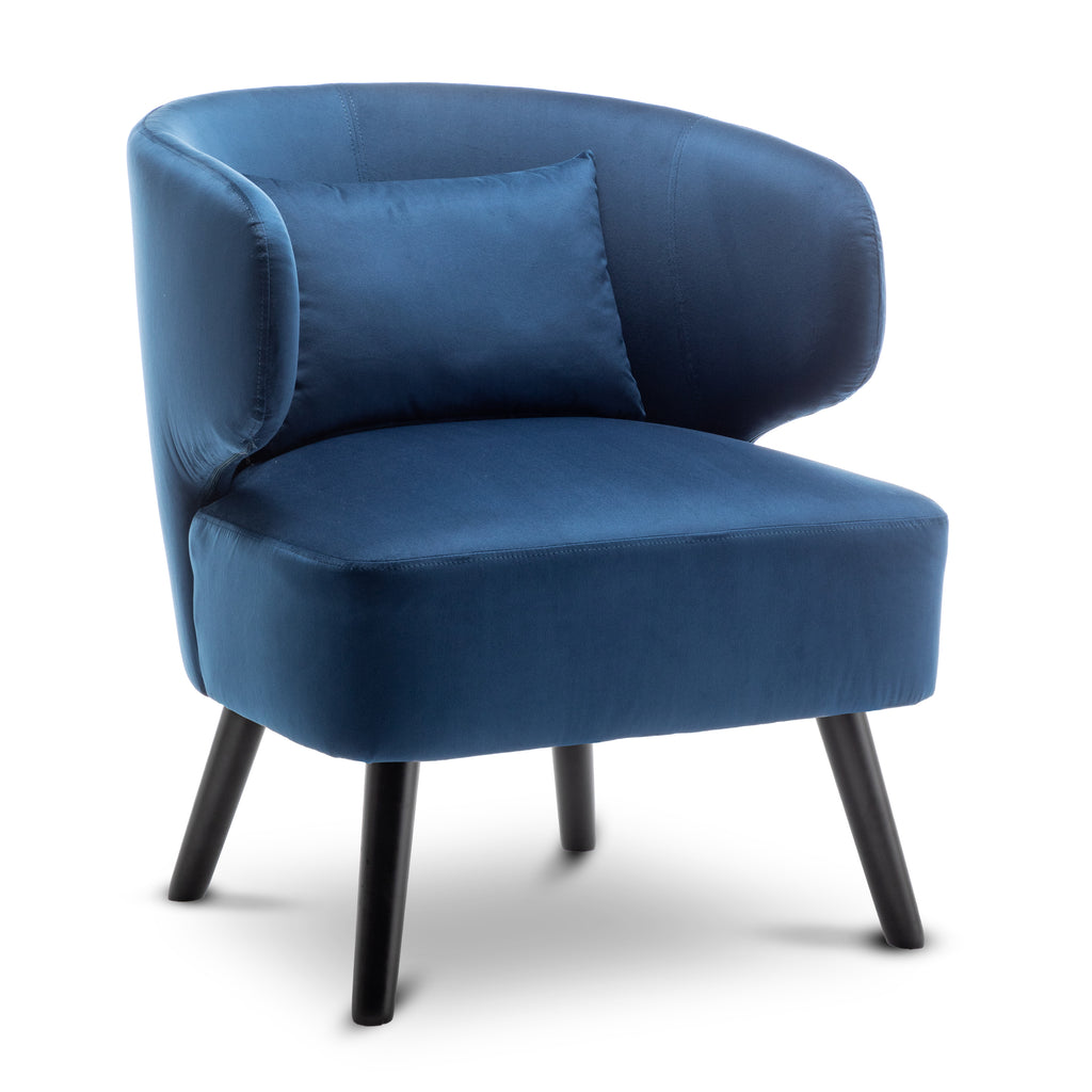 Velvet Blue Chiara Accent Chair