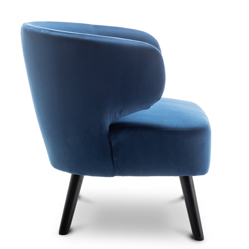 Velvet Blue Chiara Accent Chair