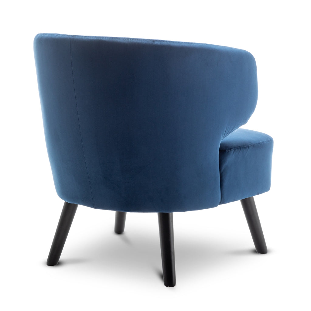 Velvet Blue Chiara Accent Chair