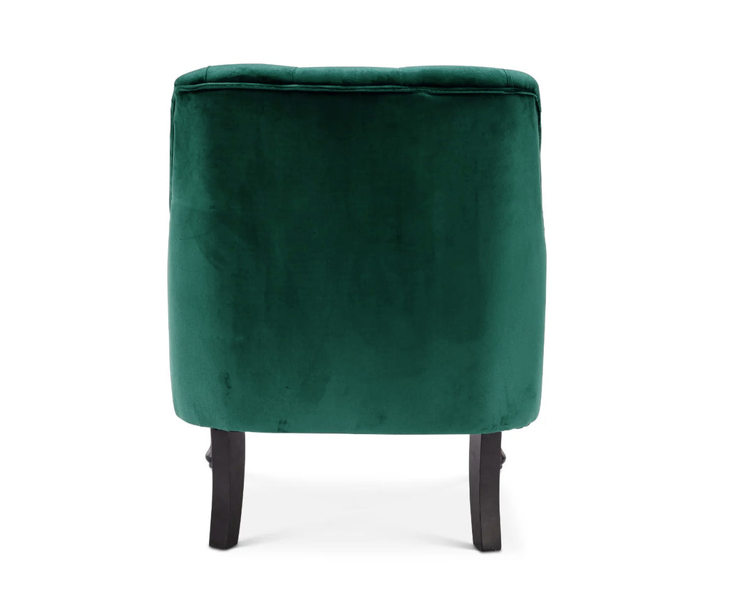 Velvet Emerald Green Armina Accent Chair