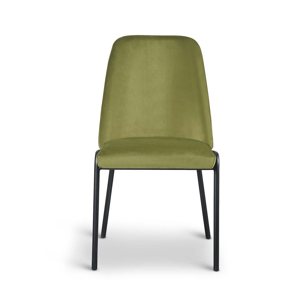 Velvet Sage Green Italo Dining Chair - Set of 2