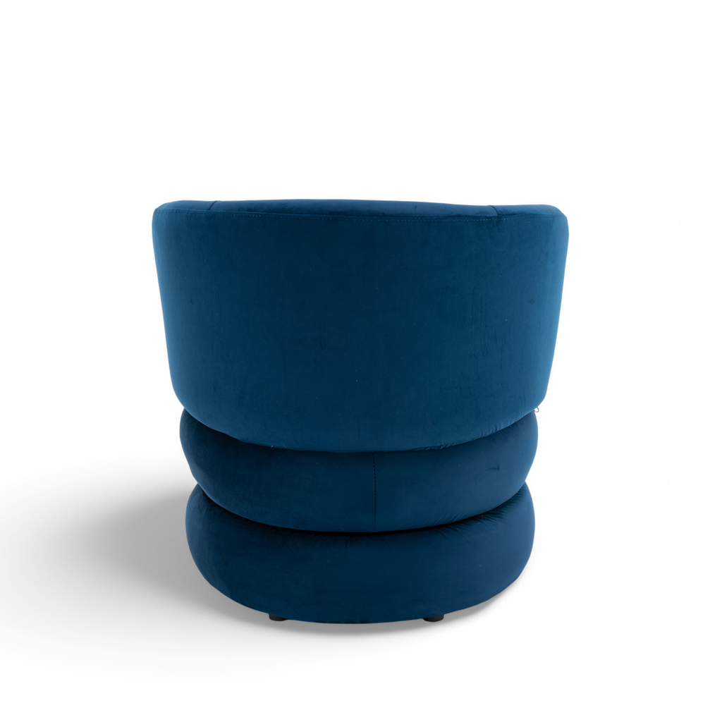 Velvet Blue Tilly Accent Swivel Chair