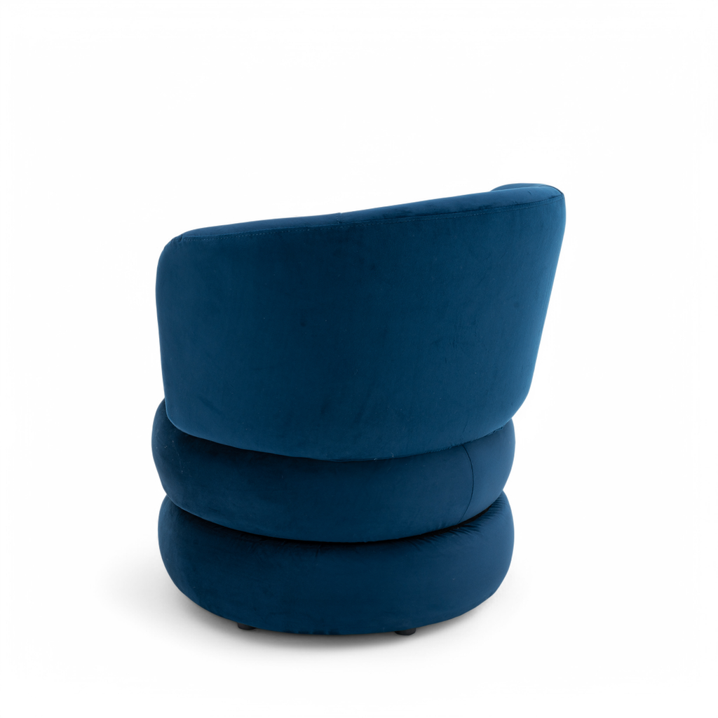 Velvet Blue Tilly Accent Swivel Chair