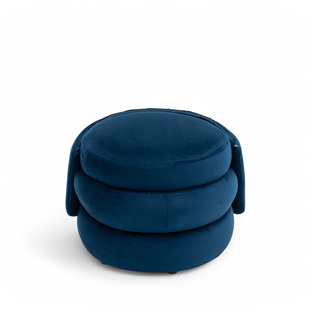 Velvet Blue Tilly Accent Swivel Chair