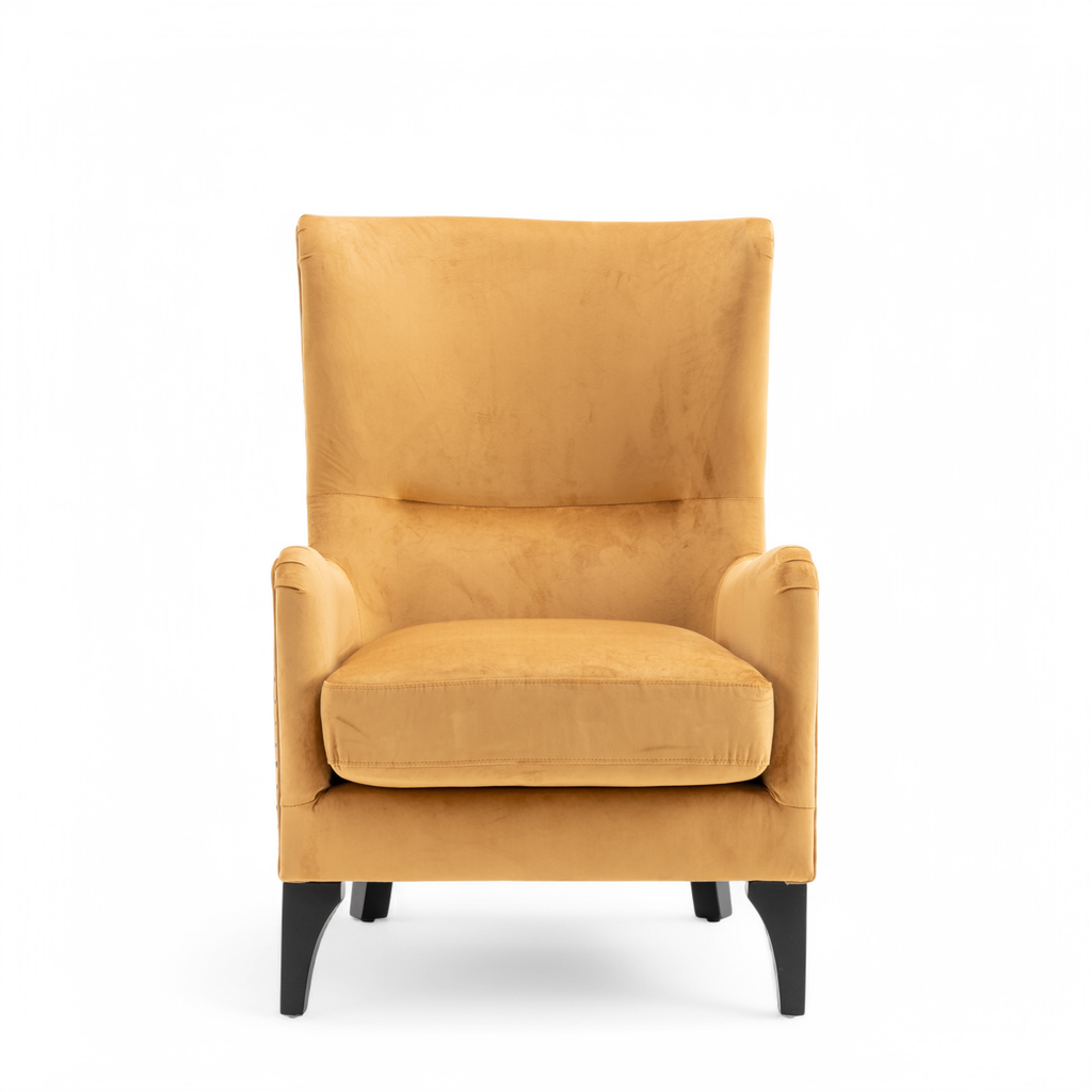 Velvet Gold Segovia Accent Chair Front
