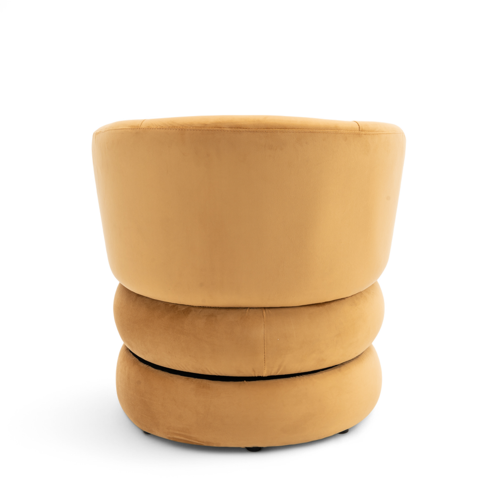 Velvet Gold Tilly Accent Swivel Chair