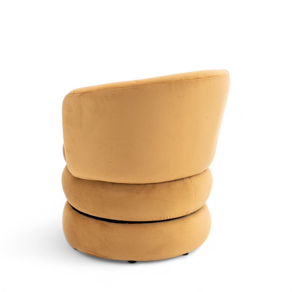 Velvet Gold Tilly Accent Swivel Chair