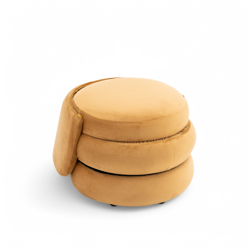 Velvet Gold Tilly Accent Swivel Chair