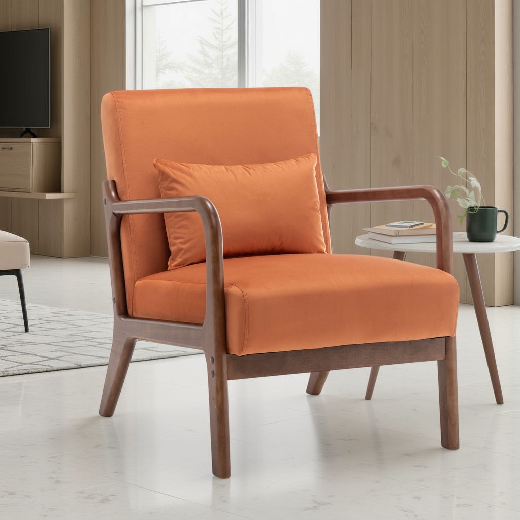 Orange Accent Chairs - Velvet | Quick Delivery – Stunning Chairs