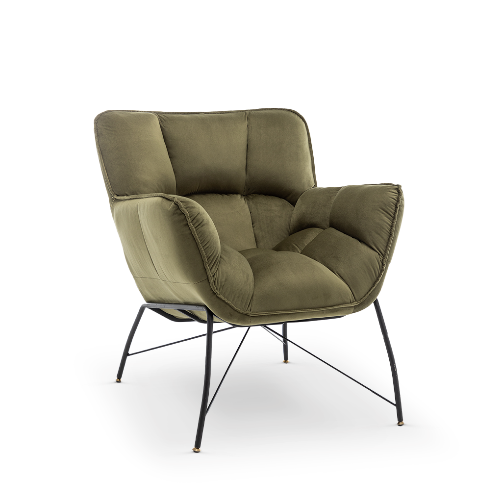 Velvet Sage Green Eliana Accent Chair – Stunning Chairs