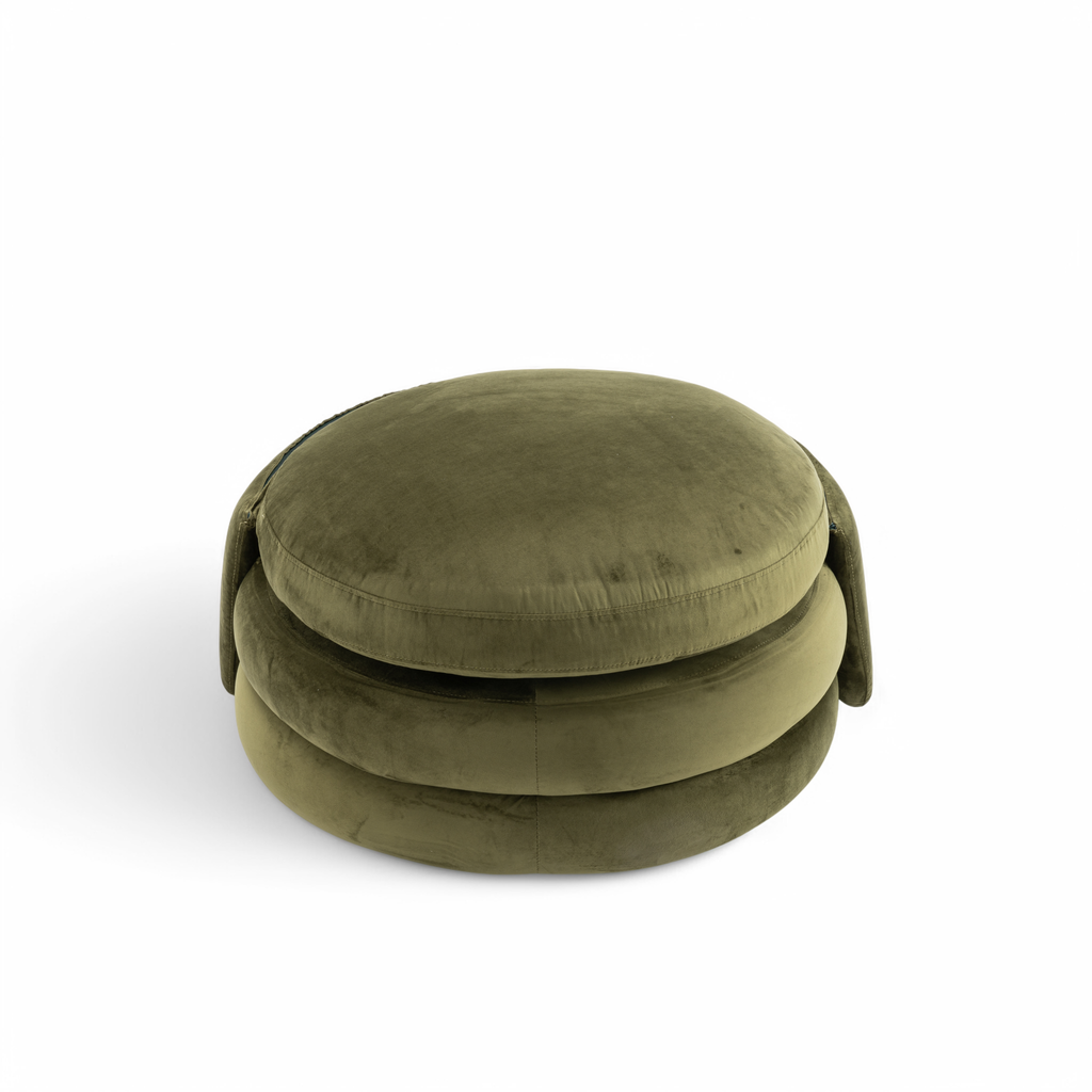 Velvet Sage Green Teri Accent Swivel Chair Backrest Down