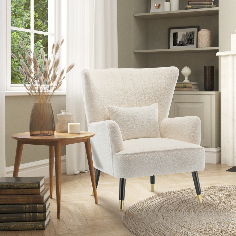 Bouclé Accent Chairs - Teddy Bouclé Chairs – Stunning Chairs