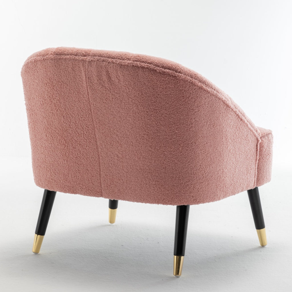 Fabric Boucle / Teddy Dark Pink Kensington Accent Chair
