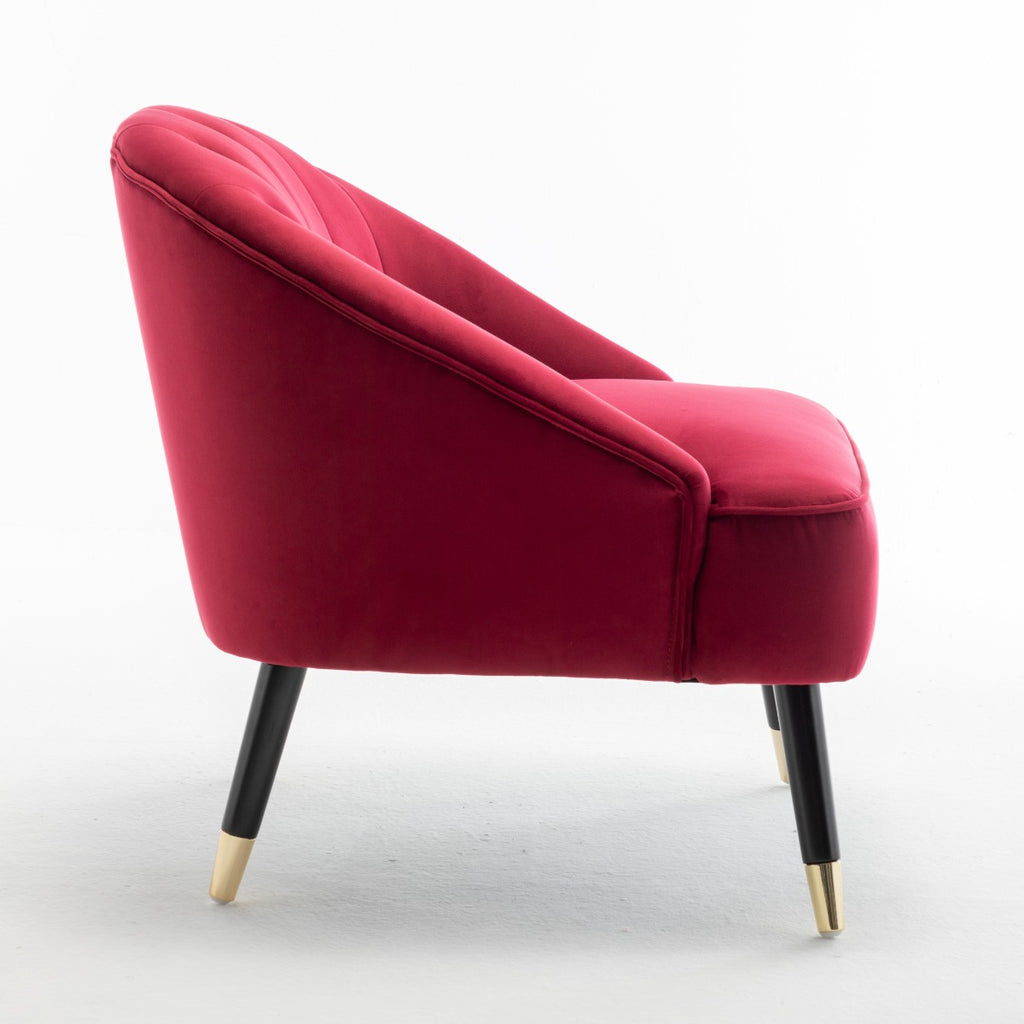 Velvet Scarlet Kensington Slipper Bedroom Accent Chair