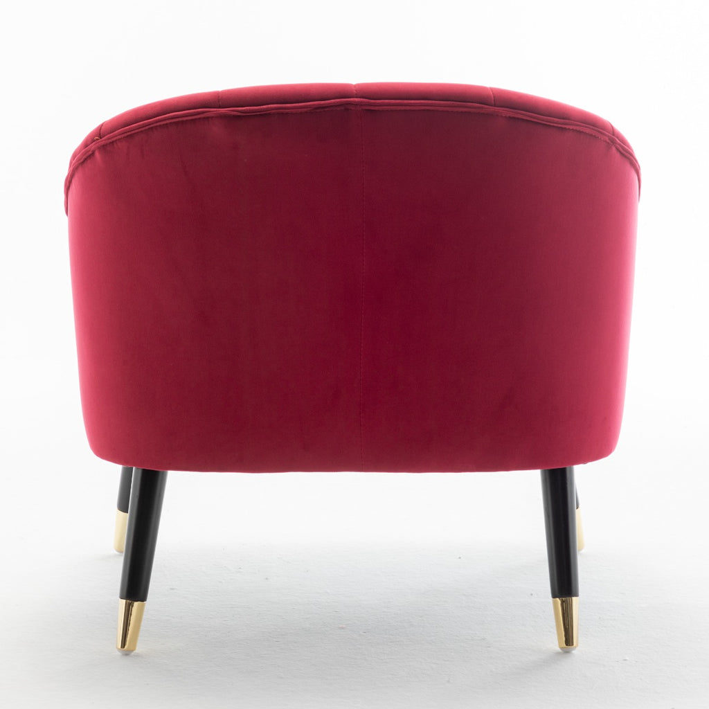 Velvet Scarlet Kensington Slipper Bedroom Accent Chair
