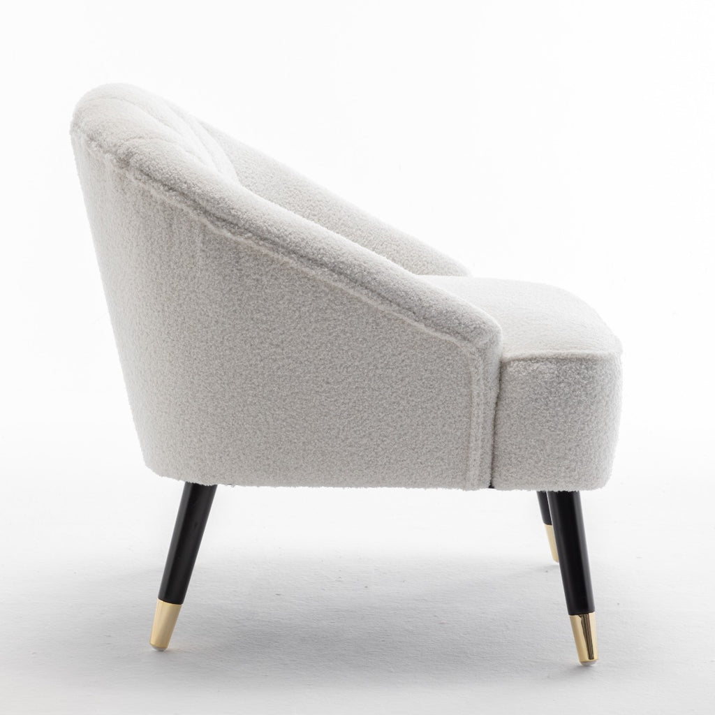 Fabric Boucle / Teddy White Kensington Accent Chair