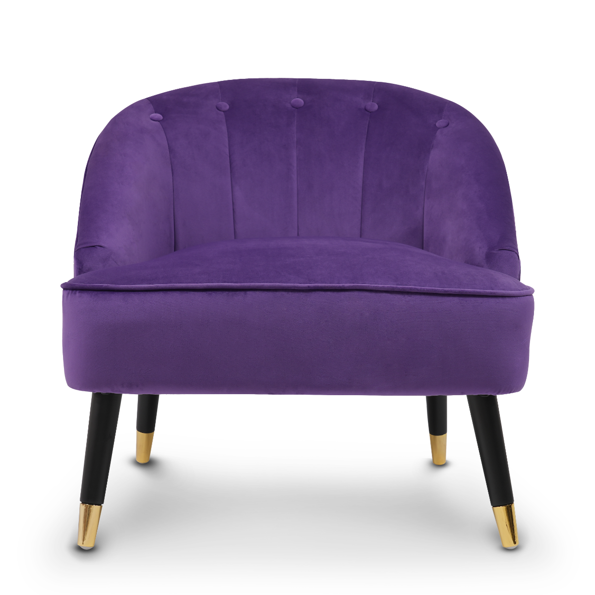 Purple and top grey accent chair