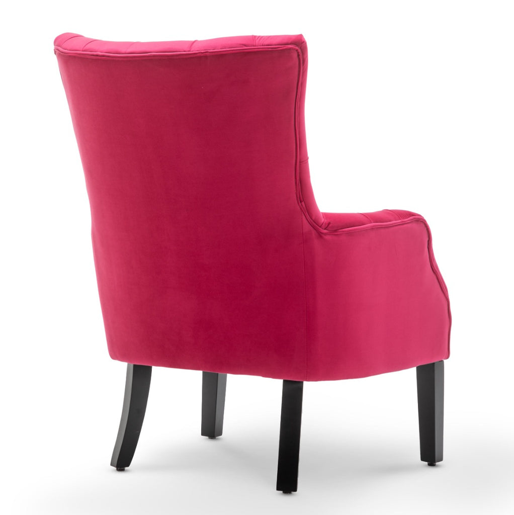 velvet-dark-pink-gabriella-accent-chair