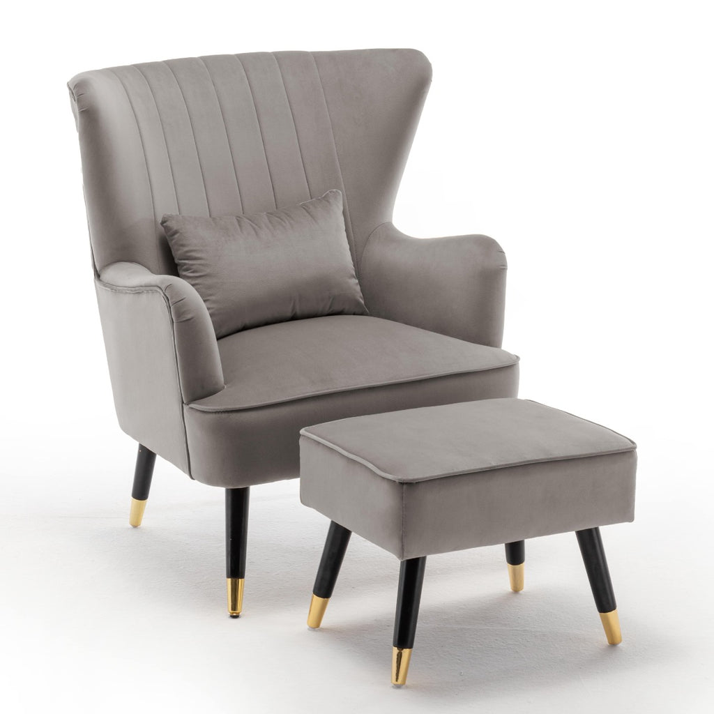velvet-light-grey-camila-accent-wingback-chair-with-footstool