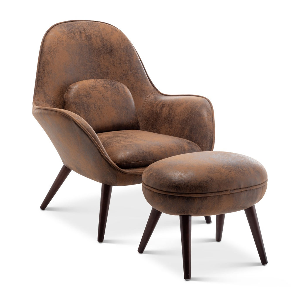 faux-leather-suede-brown-lorenzo-accent-chair-with-footstool