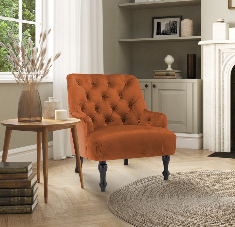 velvet-orange-armina-accent-chair