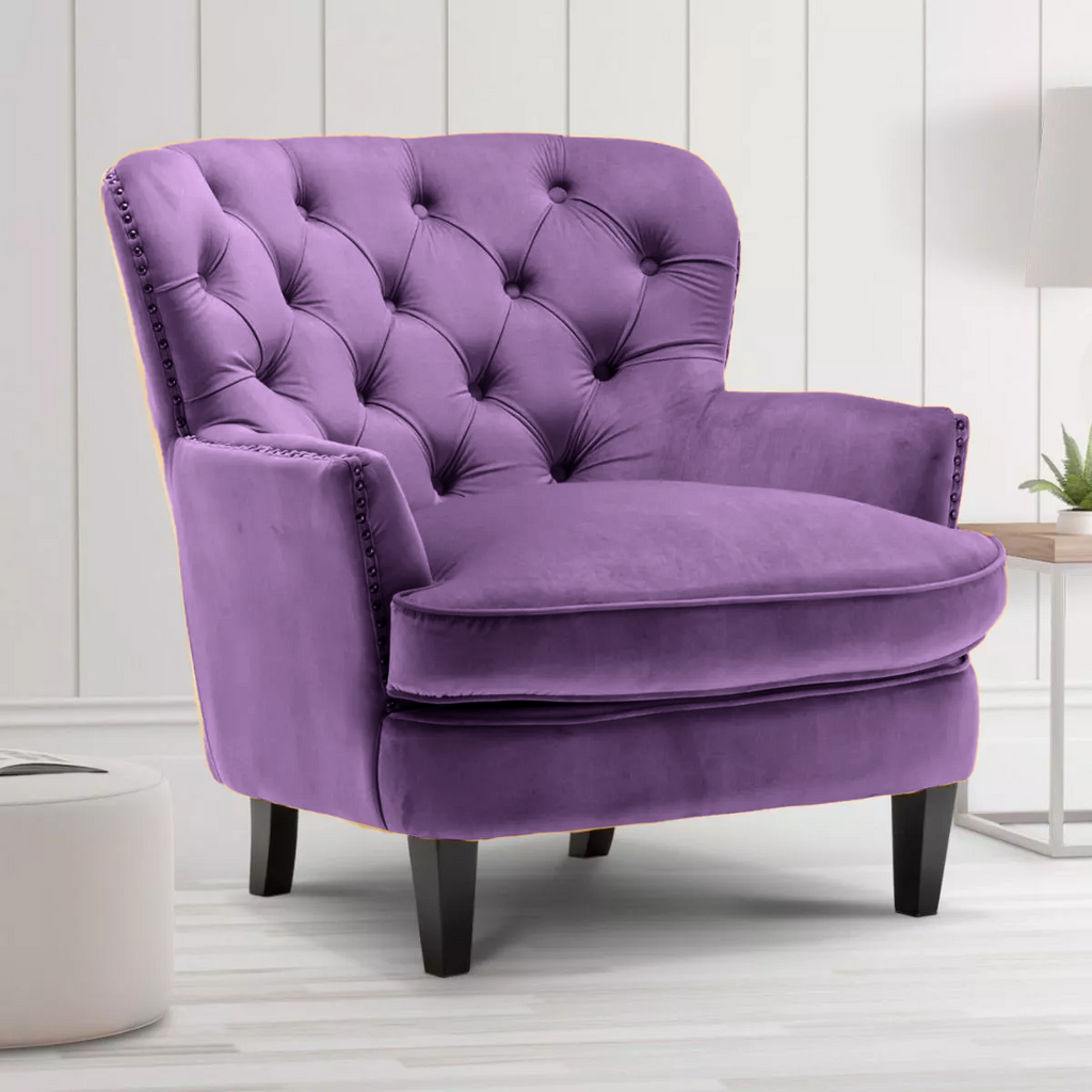 Purple accent discount chairs living room
