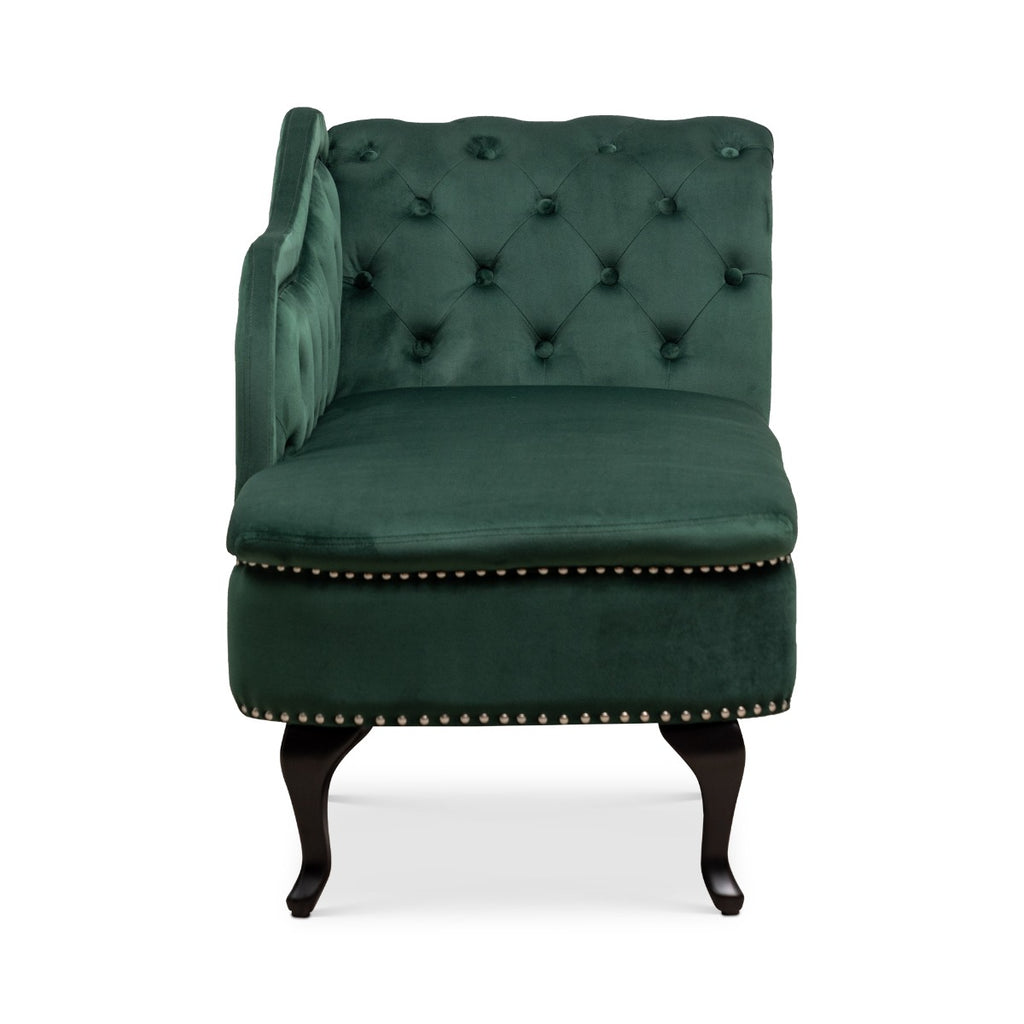velvet-bottle-green-left-hand-facing-monroe-chaise-lounge