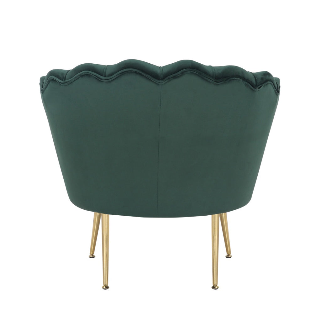 velvet-bottle-green-daisy-accent-chair