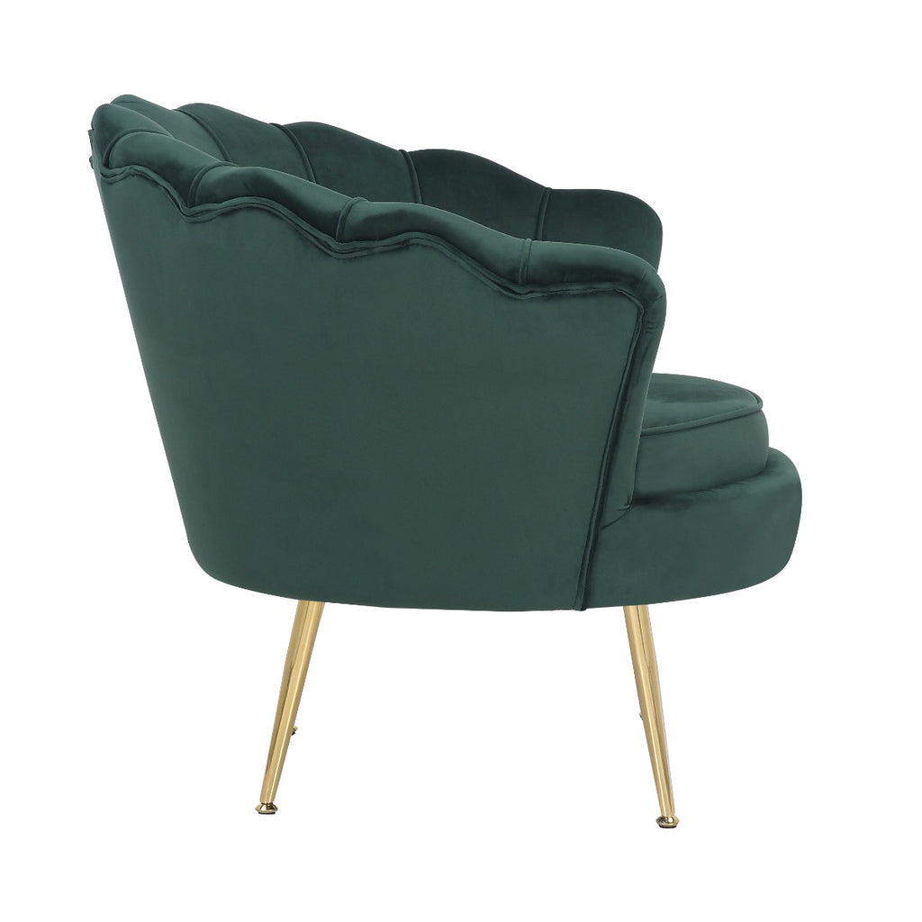 velvet-bottle-green-daisy-accent-chair