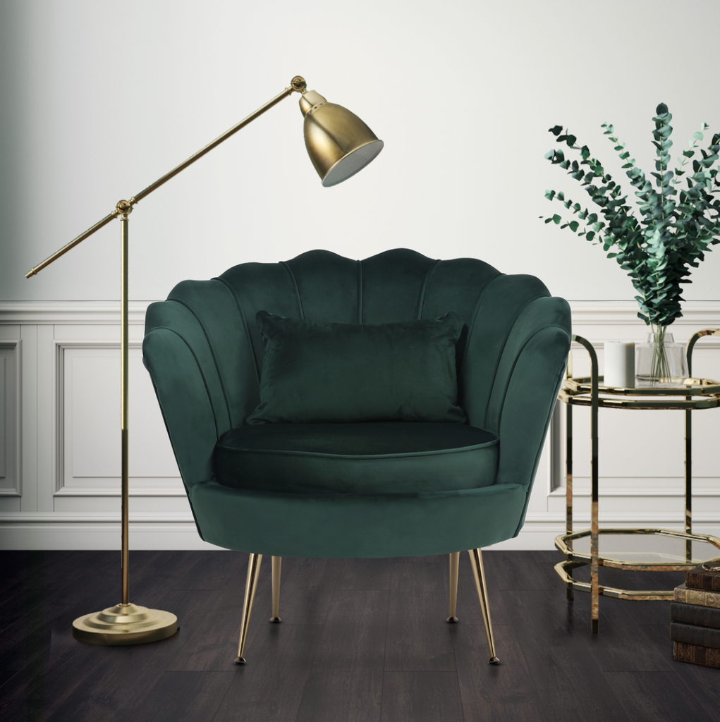 Green Accent Chairs Emerald Sage Dark Green Armchairs